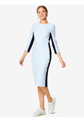 Pattern Sheath dress with contrasting side inserts (Burda 1/2020, pattern no. 6210 A)