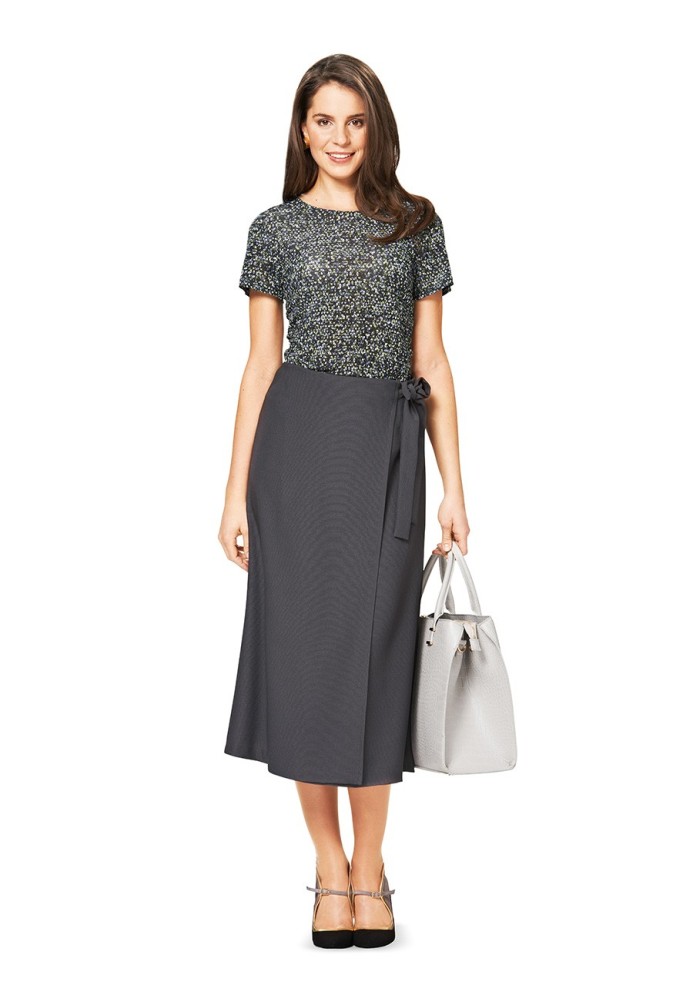 Pattern A-line skirt with a smell (Burda 2/2015, pattern number 6733 A)