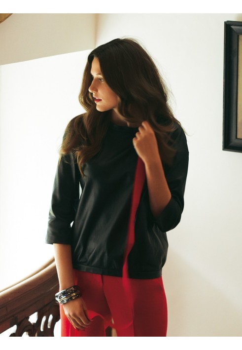 Pattern Straight-cut leather jacket (Burda 12/2011, pattern number 109 A)