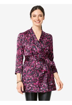 Pattern Shirt cut blouse with basque (Burda 2/2019, pattern number 6285 B)