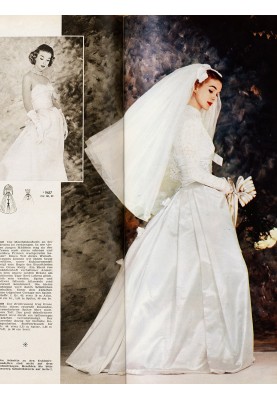 Pattern Wedding dress in the style of Grace Kelly (Burda 3/2019, pattern number 123)