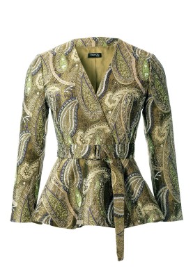 Pattern Double-breasted jacket with basque and belt (Burda 2/2020, pattern number 101 A)