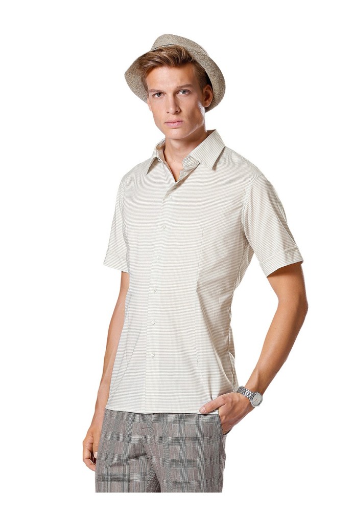 Pattern Short-sleeved fitted shirt (Burda 1/2014, pattern no. 6931 B)