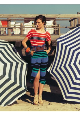 Pattern Knitted skirt with a belt (Burda 2/2012, pattern number 109 C)