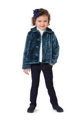 Pattern Plush jacket with turn-down collar (Burda 2/2014, pattern number 9429 B)