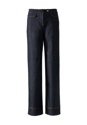 Pattern Pants in denim style with a high waist (Burda 3/2020, pattern number 119)