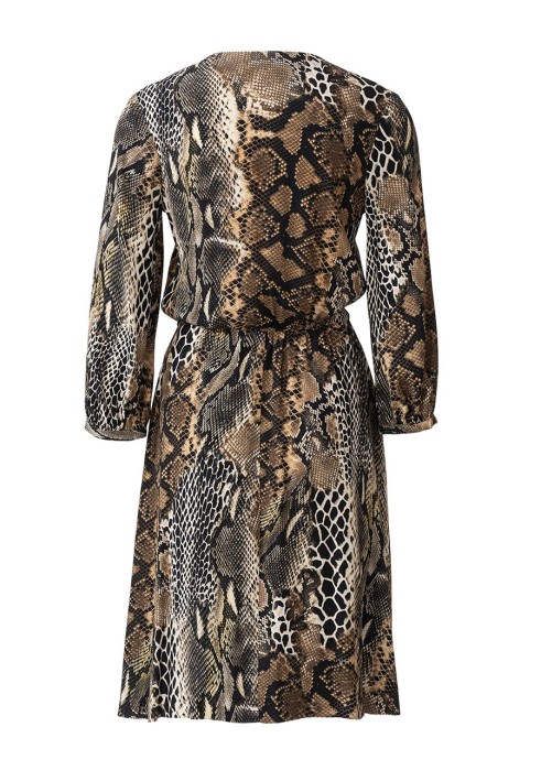 Pattern Shirt dress with animal print (Burda 1/2020, pattern number 6237 A)