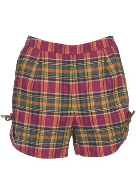 Pattern Madras check short shorts (Burda 6/2011, pattern number 111 C)