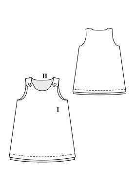 Pattern Two-sided A-silhouette dress (Burda 9/2020, pattern number 131)