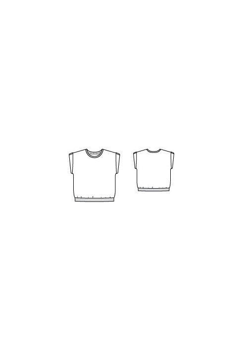 Pattern T-shirt with lapel sleeves (Burda 12/2011, pattern number 137)