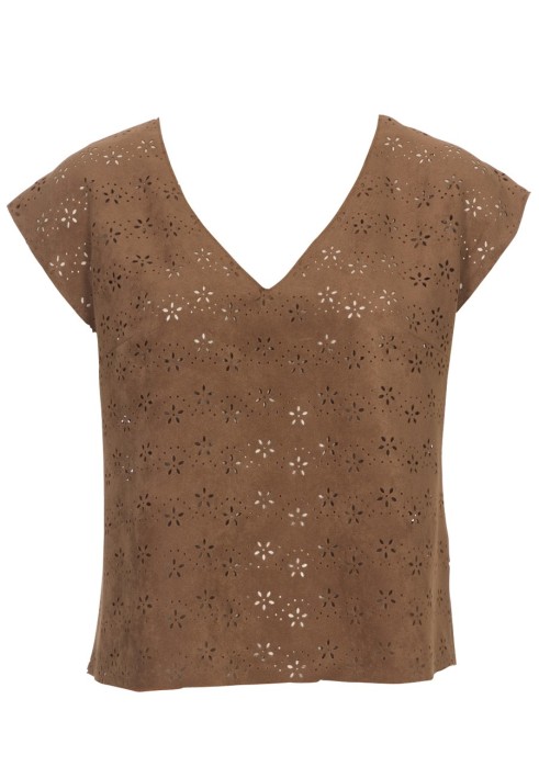 Pattern Suede top of a simple cut (Burda 6/2011, pattern number 106 A)