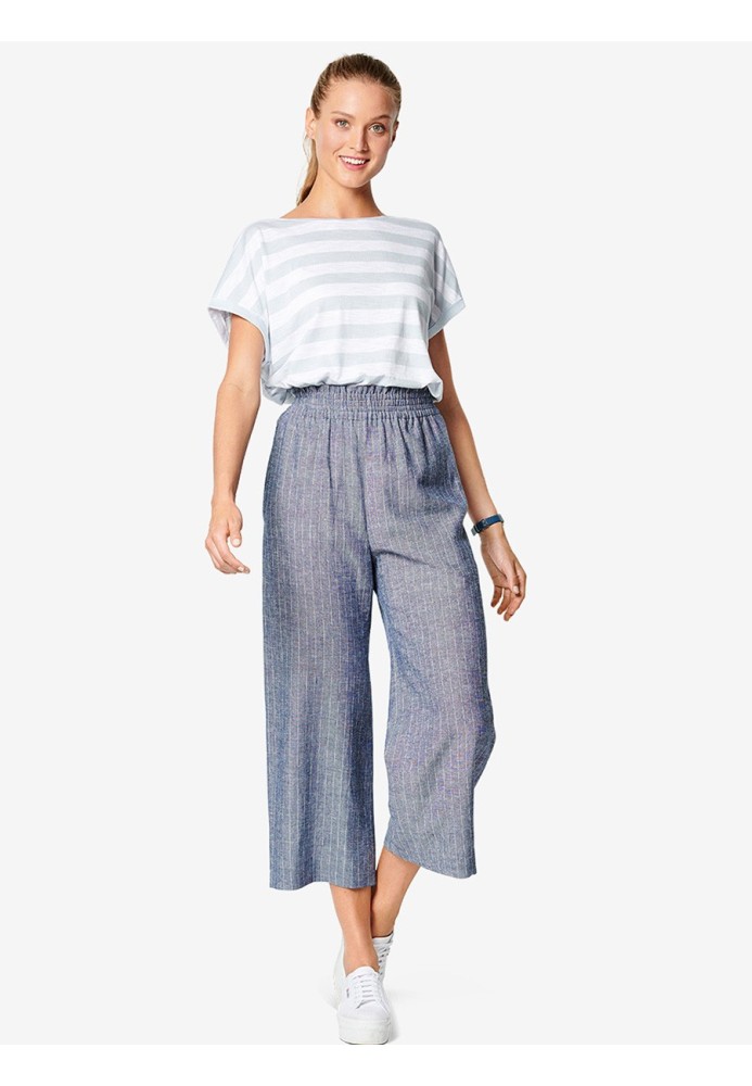 Pattern Straight-cut culottes with a wide elastic waistband (Burda 1/2020, pattern number 6229 B)