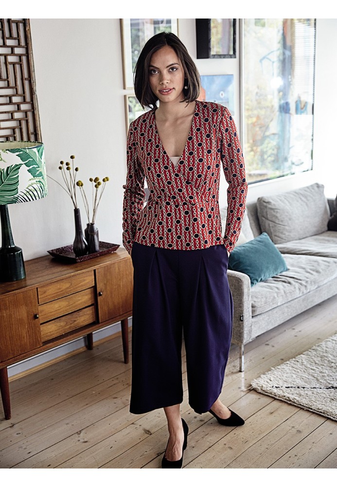 Pattern Culotte pants with deep pleats (I love to sew 3/2019, pattern number 117)