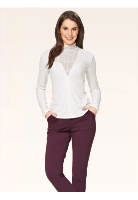 Pattern Slim-fit pullover with lace insert (Burda 2/2015, pattern number 6694 A)