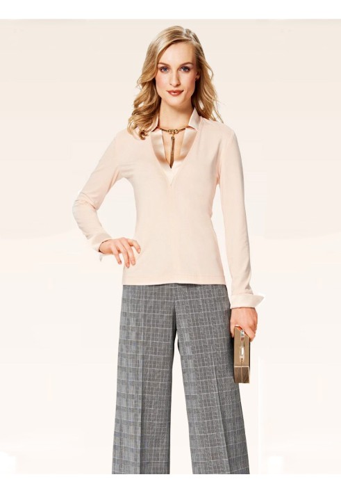 Pattern Slim-fit pullover with lace insert (Burda 2/2015, pattern number 6694 A)