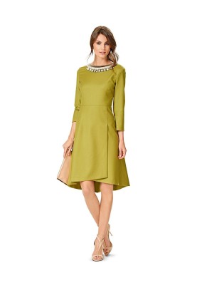 Pattern Dress cut-off with smell effect (Burda 2/2016, pattern number 6565 B)