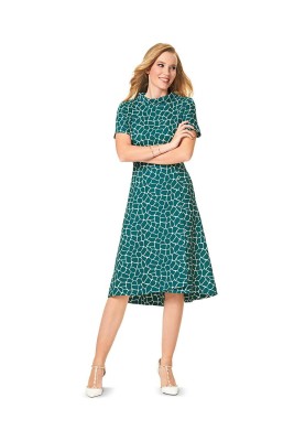 Pattern Dress cut-off with smell effect (Burda 2/2016, pattern number 6565 B)