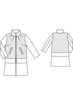 Pattern Coat with sewn vest (Burda 11/2012, pattern number 139)