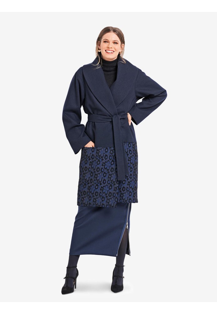 Pattern Half coat with a smell and shawl collar (Burda 2/2018, pattern number 6378 B)