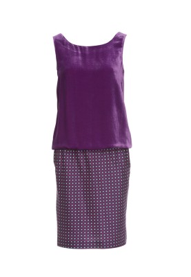 Pattern Dress with a low waist line (Burda 8/2012, pattern number 123)