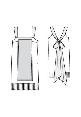 Выкройка Платье коктейльное в стиле 20-х (Burda 12/2011, № выкройки 126)