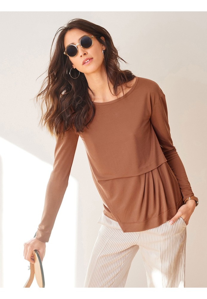 Pattern Pullover with an asymmetric front detail (Burda 3/2018, pattern number 118)