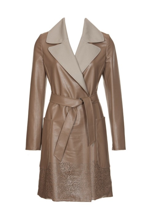 Pattern Leather coat on flannel lining (Burda 10/2011, pattern number 106)