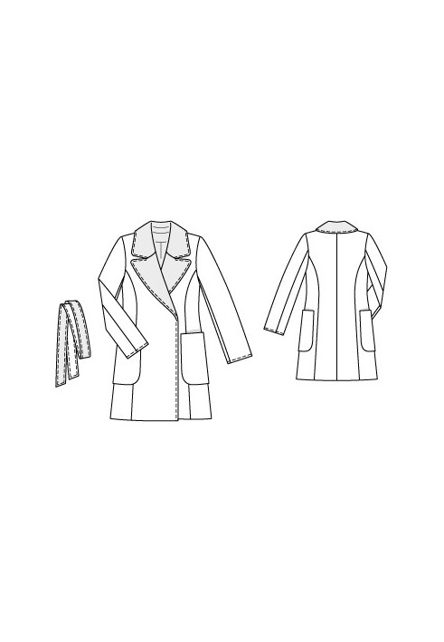 Pattern Leather coat on flannel lining (Burda 10/2011, pattern number 106)