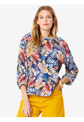 Pattern Straight cut blouse with knitted back (Burda 1/2020, pattern no. 6233 A)