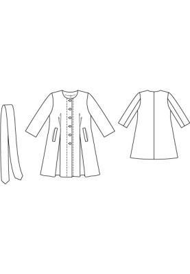 Pattern Shirt-jacket of a fitted silhouette (Burda 7/2010, pattern number 134)