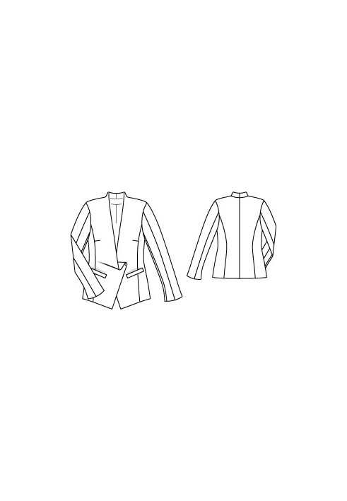 Pattern Jacket of a fitted silhouette with button fastening (Burda 9/2011, pattern number 126)