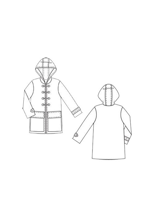 Duffle coat pattern with a hood (Burda 11/2011, pattern number 111)