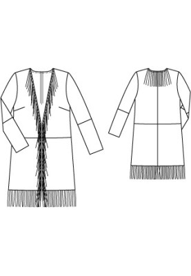 Pattern Long suede jacket (Burda 3/2012, pattern number 129)