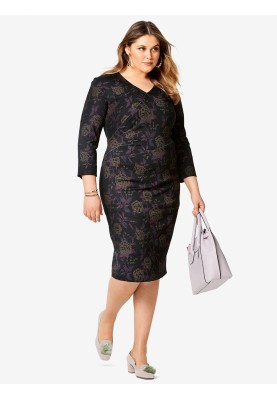 Pattern Knitted sheath dress with soft pleats (Burda 2/2019, pattern number 6259 A)