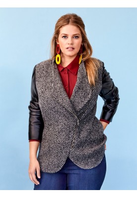 Pattern Jacket with solid stand-up collar (Burda 8/2019, pattern number 122)