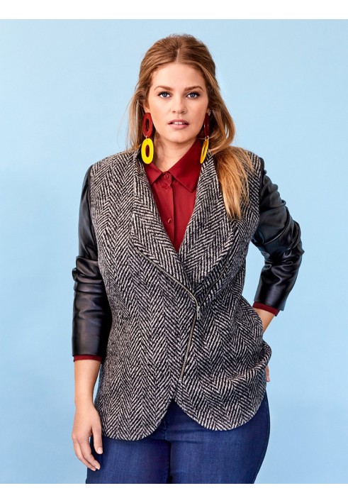 Pattern Jacket with solid stand-up collar (Burda 8/2019, pattern number 122)