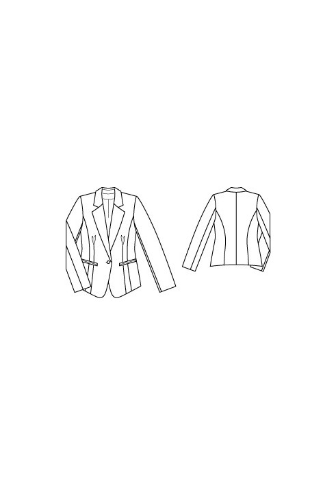 Jersey knit blazer pattern (Burda 7/2011, pattern no. 119 A)