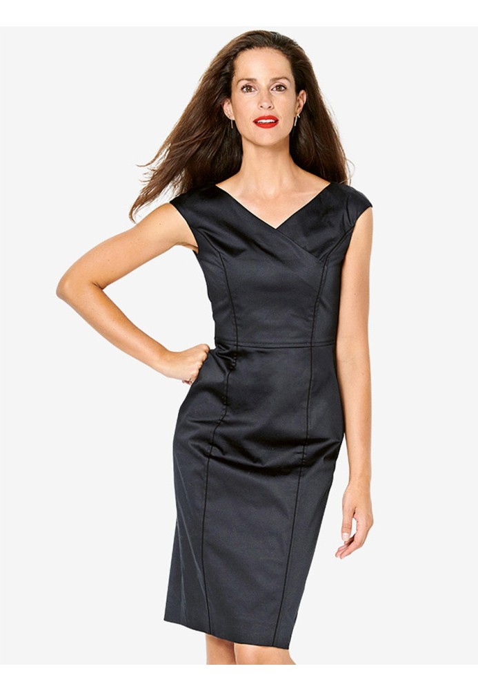 Pattern Sheath dress cut out with smell effect (Burda 1/2020, pattern number 6236 A)