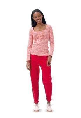 Pattern Pants with lapels in casual style (Burda 2/2015, pattern number 6725 A)