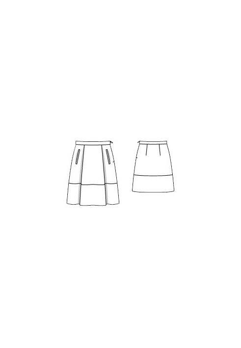 Pattern A-line skirt (Burda 3/2016, pattern number 101 A)