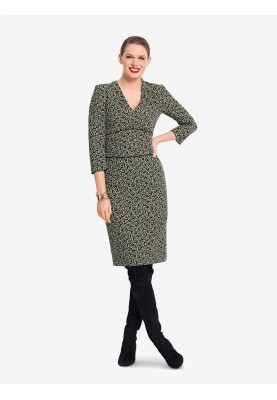 Pattern Dress-sheath with shaped basque (Burda 2/2018, pattern number 6383 A)