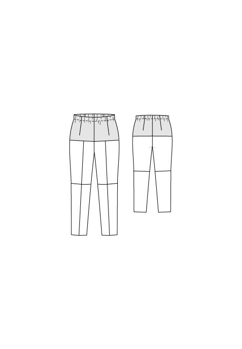 Pattern Pants of narrow cut combined (Burda 9/2012, pattern number 145)