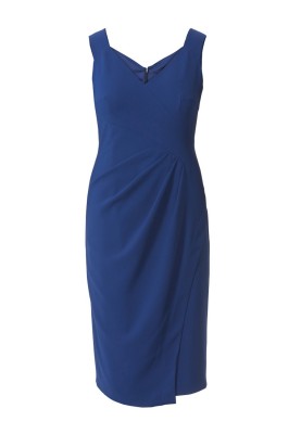 Pattern V-neck sheath dress (Burda 7/2017, pattern number 124 A)