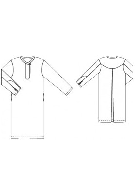 Pattern A roomy dress with a shirt cut (Burda 7/2015, pattern number 122 V)