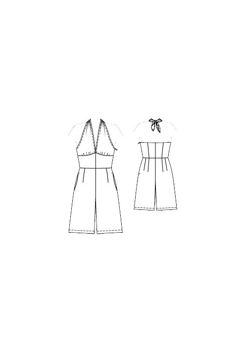 Pattern Knee-length overalls (Burda 6/2015, pattern number 119 A)