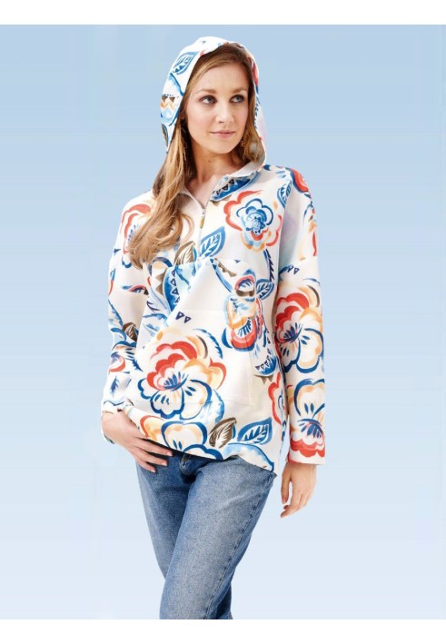 Pattern Anorak with dropped shoulder line (Burda 2/2015, pattern no. 6726 A)