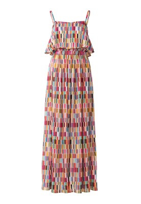 Pattern Maxi dress with ruffles on the bodice (Burda 7/2019, pattern number 104)