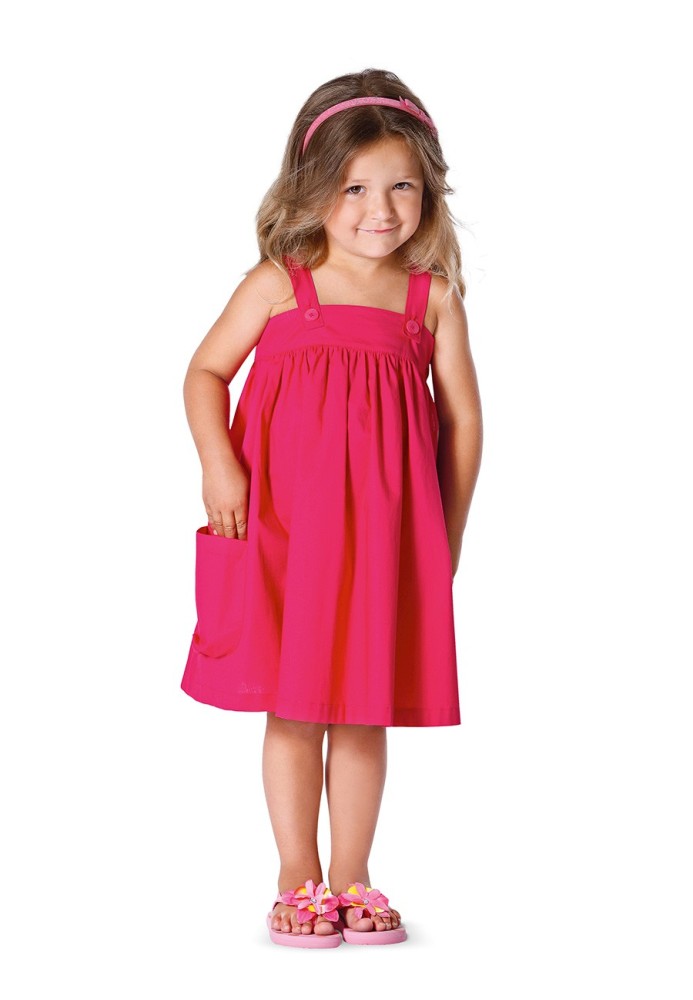 Pattern Sundress of lush cut with pockets (Burda 1/2014, pattern number 9437 A)