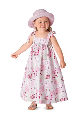 Pattern Sundress of lush cut with pockets (Burda 1/2014, pattern number 9437 A)