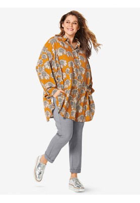 Pattern Wide-cut blouse with stand-up collar (Burda 2/2019, pattern number 6257 B)